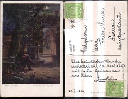 90904,Künstler Ak Hans Zatzka Am Brunnen V. D. Tore Mann Brunnen - Zatzka