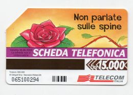 37249 - Scheda Telefonica Telecom Italia - Rosa Rose - Autres & Non Classés