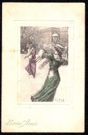 CPA EXCELSIOR Nr 2105 - FRITZI ULREICH -  ROMANTIC WINTER SCENE - SCENE D´HIVER ROMANTIQUE 1902 LADY - - Otros Ilustradores