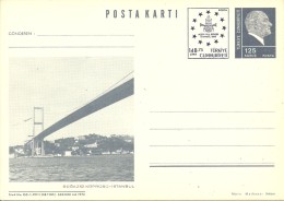 Turkey; 1989 Postal Stationery "Bosphorus Bridge, Istanbul" - Postal Stationery