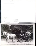 124078,Foto Ak Kutsche Pferdekutsche M. Blumen Geschmückt - Taxis & Huurvoertuigen