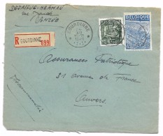 Sterstempel / Cachet étoile * GOURDINNE * 1949  Recom. Voorzijde/devant - 1948 Export