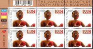 South Africa - 2011 8th Definitive Beadwork 80c Control Block MNH** (2011.09.01) - Blocs-feuillets