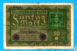 REICHSBANKNOTE 1919   ** FÜNFZIG MARK ** - 50 Mark