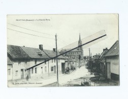 CPA  -  Beauval   -  La Rue Du Bacq -  ( Voir Cachet De La Poste Au Verso  ) - Beauval