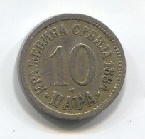 KINGDOM OF SERBIA - 10 Para, 1884. - Serbia