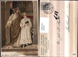 262183,Präge Künstler Litho AK Alfred Mailick Goldverzierung Konfirmation Jesus Chris - Mailick, Alfred