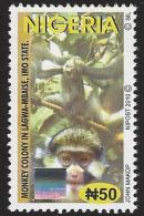 Nigeria 2010 Guenon Monkey Ape Imo State N50 Hologram MNH Mint - Hologramme