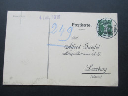 AK Lenzburg, Alfred Zweifel, Malagakellereien, Spezialhaus Für Südweine U. Cognac.Alkohol. 1916 Mit Einriss - Storia Postale