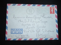 LETTRE PAR AVION Pour Le PORTUGAL TP MARIANNE DE BRIAT TVP ROUGE OBL.MEC.27-12-1996 THIZY (69 RHONE) - 1989-1996 Marianne Du Bicentenaire