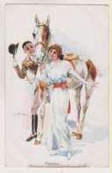 Luis Usabal.Man And Women With Horse. - Usabal