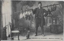 CPA GRECE Métier écrite Types Marchand Ambulant Chat Boucher - Griekenland