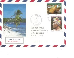 Polynésie ( Lettre Par Avion De 1987 De Paea Vers Les Pays-Bas à Voir) - Briefe U. Dokumente