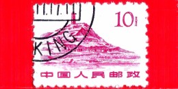 CINA - Usato - 1961 - Definitivi - Edifici - Buildings - 10 - Used Stamps