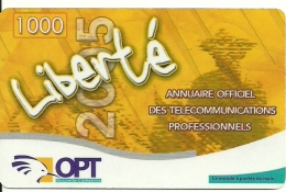 Nouvelle Calédonie - New Caledonia - Carte Recharge Liberté Utilisée - Phone Card Recharge Used - Nouvelle-Calédonie