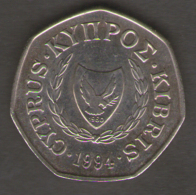 CIPRO 50 CENTS 1994 - Zypern