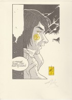 La Marque Jaune... C'est Pour Toujours !... Ex-libris Avec Le M De Blake Et Mortimer. Signé. 1988. Auteur Non Identifié - Künstler M - O