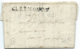 MP CLERMONT FERRAND PUY DE DOME POUR AURILLAC - 1701-1800: Voorlopers XVIII