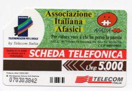 37303 - Scheda Telefonica Telecom Italia - Afasia Medico Medicina Doctor - Other & Unclassified