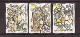 1990 Vaticano Vatican S. ANGELA MERICI Serie Di 3v. Usata Con Gomma USED - Used Stamps