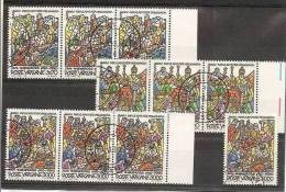 1990 Vaticano Vatican SAN WILLIBRORD 3 Serie Di 3v. Usate USED Ann. FDC+ 1 Valore L.3000 - Used Stamps