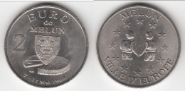 **** 2 EURO DE MELUN DU 7 AU 17 MAI 1998 - PRECURSEUR EURO **** EN ACHAT IMMEDIAT !!! - Euros Of The Cities