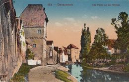 CPA DONAUWORTH- RIVER BANKS, HOUSES - Donauwoerth