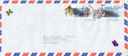 Canada Air Mail Cover Sent To Switzerland 1999 Topic Stamps - Airmail