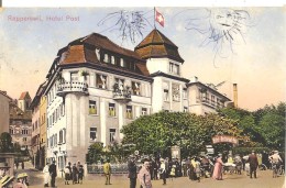 Schweiz, 1915, Rapperswil, Hotel Post, Ambulant NachTrübbach, Siehe Scans! - Rapperswil