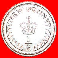 § CROWN: UNITED KINGDOM ★ HALF NEW PENNY 1973! LOW START ★ NO RESERVE! Tudor (1485 - 1603) - 1/2 Penny & 1/2 New Penny