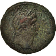 Monnaie, Domitien, As, 76-77, Antioche, TB+, Cuivre - La Dinastía Flavia (69 / 96)