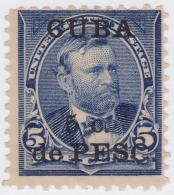 1899-251 CUBA US OCCUPATION 1899.Ed.263. 5c GRANT ERROR "O" BROOKEN. NO GUM. - Ungebraucht