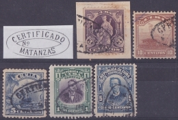 1905-107 CUBA REPUBLICA 1899-1911. MARCA POSTAL CERTIFICADO DE COLONIA. LOTE SELLO DIFERENTES. - Gebruikt