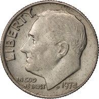 Monnaie, États-Unis, Roosevelt Dime, Dime, 1978, U.S. Mint, Philadelphie, TTB+ - 1946-...: Roosevelt