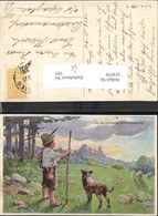 319379,Künstler Ak Feiertag Karl Bub Junge Hirtenjunge Schafe Hund Pub B.K.W.I. Brüde - Feiertag, Karl