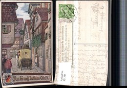 321314,Künstler AK Ernst Kutzer Postkutsche Gasse Pub Bund D. Deutschen In Niederöste - Kutzer, Ernst