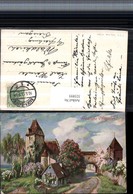 323895,Künstler AK Pfingsten Landschaft Burg Schloss Baumblüte Pub Theo Stroefer 1142 - Pentecoste