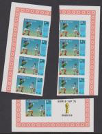 BARBUDA - 1974 $1.20 World Cup Soccer Re-constructed IMPERF  Sheet Of 9. MNH ** - Other & Unclassified