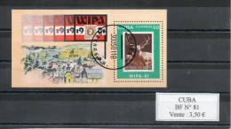 Cuba. Bloc Feuillet. WIPA 81 - Blocs-feuillets