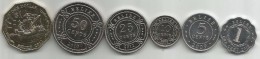 Belize 2000 - 2012. High Grade Set Of  6 Coins - Belize