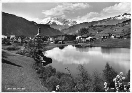 LAAX → Dorfpartie Am Seeli Vor Dem Dorf Mit Kirche Und Dem Piz Aul 1955 - Laax