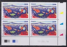 = Euromed Postal, Poissons De Méditerranée X4, Coin Daté 12.05.16 à 1.00€ N°5077 - 2010-2019