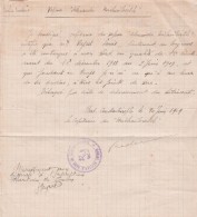 MARINE NAT CONSTANTINOPLE 1919 VAPEUR ALEXANDRE MICHAILOVITCH CAPITAINE CERTIFICAT POSTE D UN LIEUTENANT      TDA104 - Manuscripts