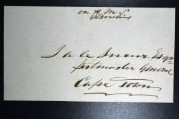 Cape Of Good Hope 1866 Complete Letter Napier To Cape Town. Signed By Teh Postmaster GR Dowling - Capo Di Buona Speranza (1853-1904)