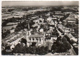 65 - Hautes Pyrénées /  GALAN : Vue Générale Aérienne Sur L´Eglise Et La Ville. - Galan