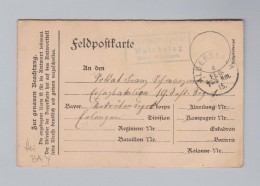 Heimat DE BAY WALCHSING Posthilfstelle 1915-04-02 Aldersbach Auf Feldpostkarte Mit Antwort - Feldpost (franchigia Postale)