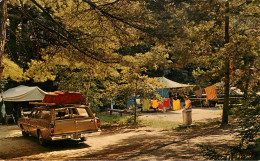 Etats-Unis - Voitures - Automobile - New York - In New York's Adironback Mts - A Beautiful Campsite - Camping - état - Adirondack