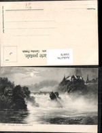 350878,Gruß Vom Rheinfall Wasserfall B. Schaffhausen Schloss Mondschein - Autres & Non Classés