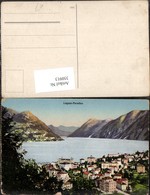 350913,Lugano Paradiso Teilansicht Bergkulisse Kt Tessin - Paradiso