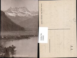 350983,Veytaux Chateau Chillon Et La Dent Du Midi Bergkulisse Kt Waadt - Veytaux